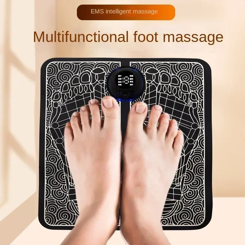 

Electric EMS Foot Massager Pad Electrical Muscle Stimulation Foot Massager USB Charging Portable Foldable Massage Mat