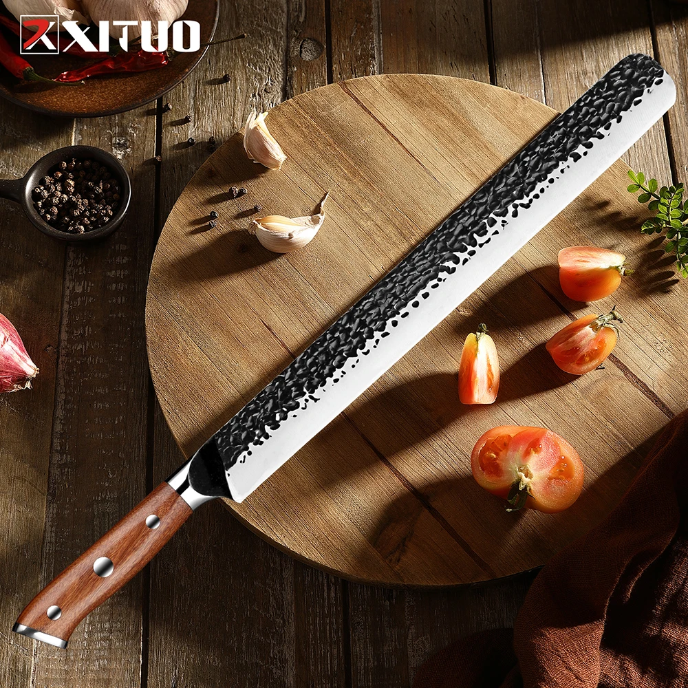 High Carbon Steel sashimi knife Slicing Carving Knife Hand Forged Brisket  Knife Ultra Sharp Meat Slicer Ham Knife Slicing Meats - AliExpress