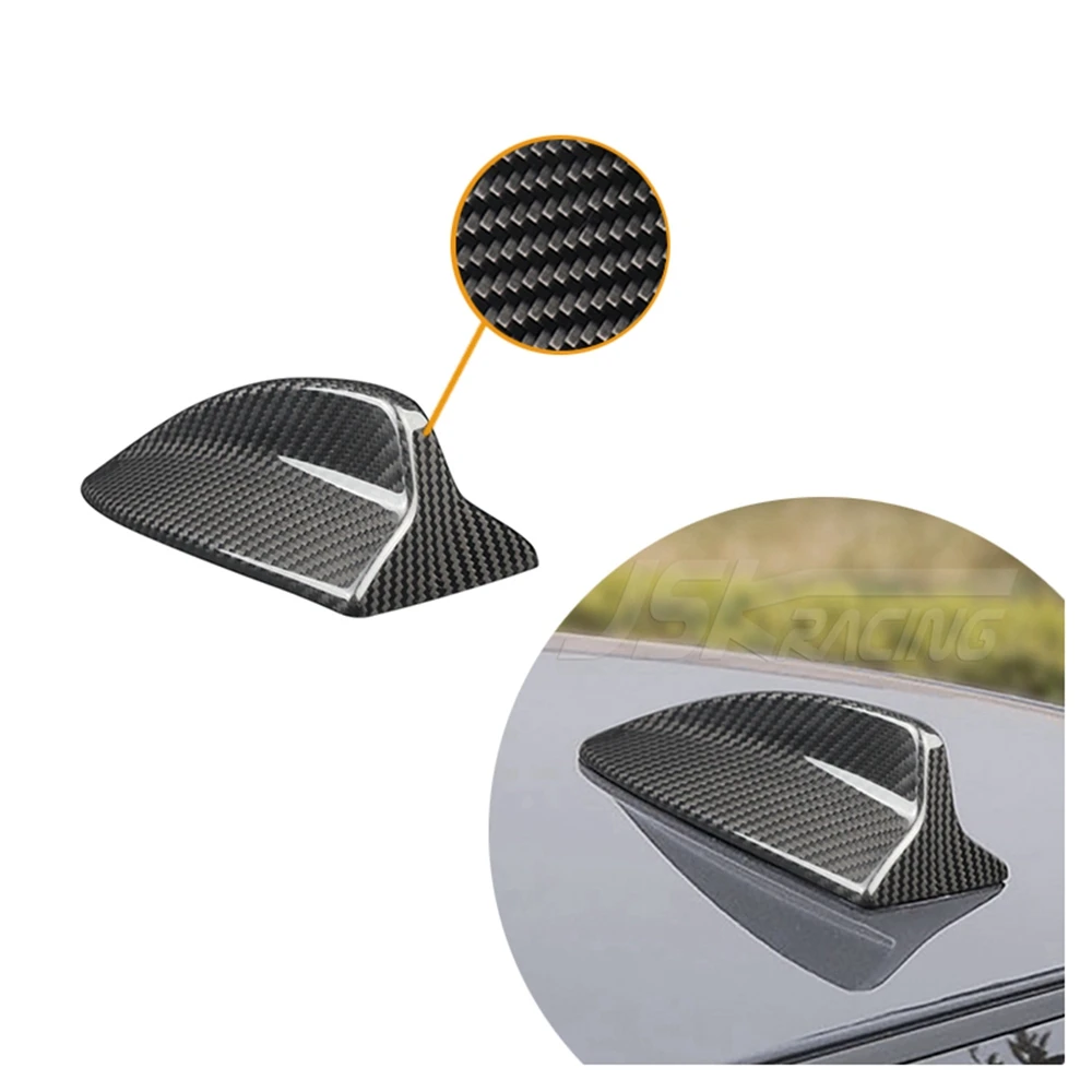 

Real Carbon Fiber Antenna Roof Shark Fin Cap Cover For BMW 3' E91 04-16