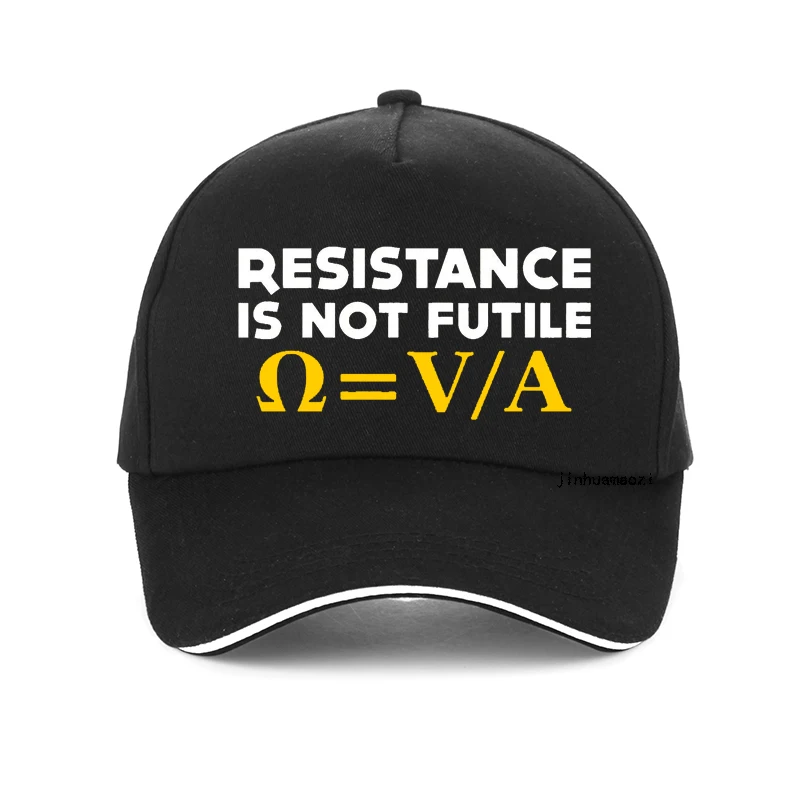 

Resistance Is Not Futile Dad hat Electrician Science Funny Baseball Cap Men To Be Or Not To Be Electrical Engineer golf hats