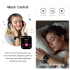 2.01'' Waterproof Smart Watch with Message Answer Call Sleep Monitoring Sports Pedometer Information Alerts For iPhone Android 5