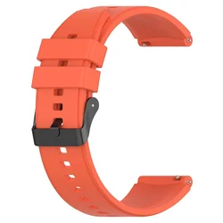 Premium Silicone Wristband - 22mm Bracelet Replacement Accessories for 22mm Universal (Orange)