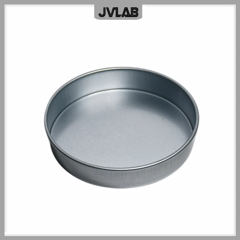 Cover And Tray for Test Sieve Diam. 20 cm Galvanized Lid And Bottom for Laboratory Sampling Inspection Pharmacopeia Sieve 1/PK