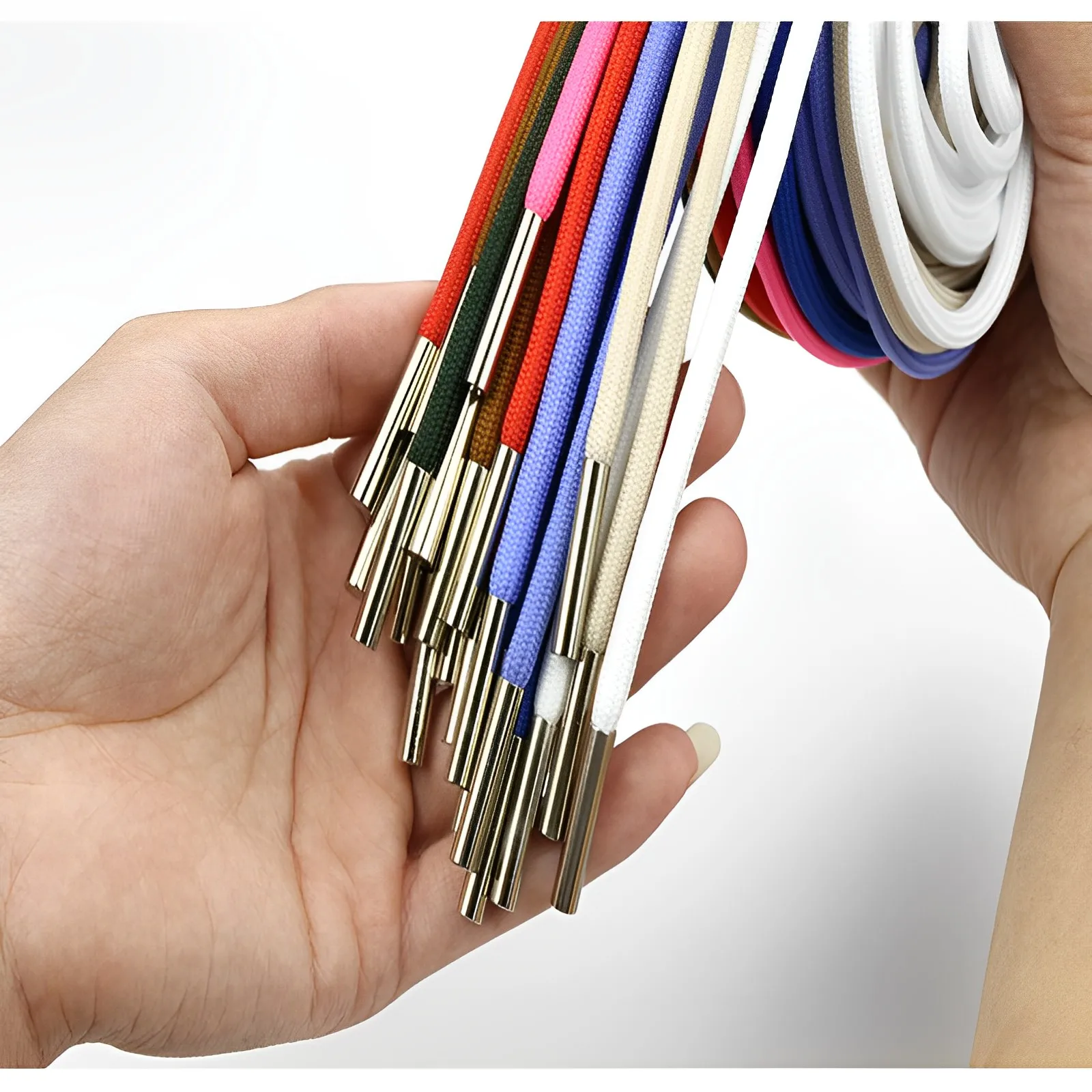 Pants Strap 2Pcs Sweatpants Drawstring Metal Head Cotton Rope Belt Hoodies Accessories DIY Sewing Band