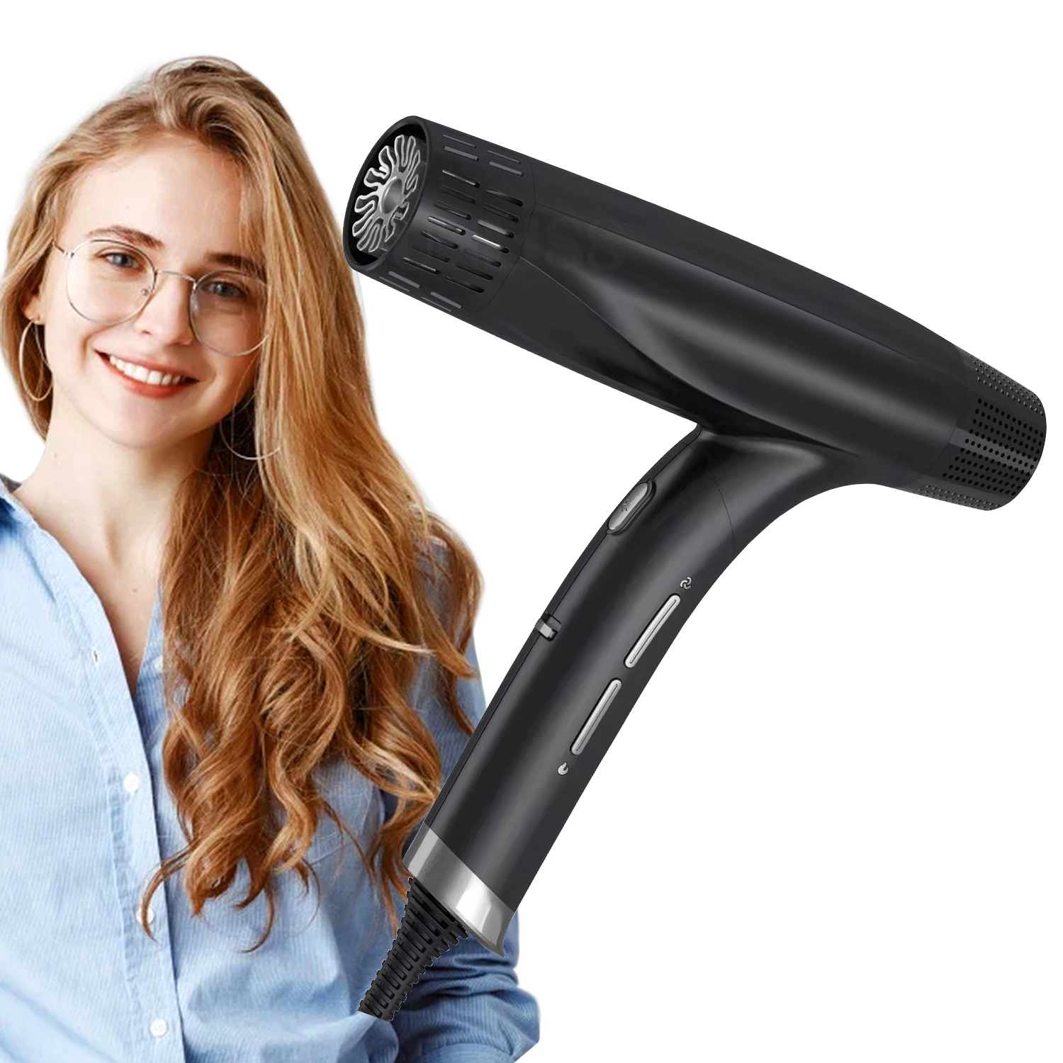 UKLISS High Speed Hair Dryer Professional Salon Ionic Blow Dryer Negative Ions Fast-Drying & Max Shine Hair Drying Machine