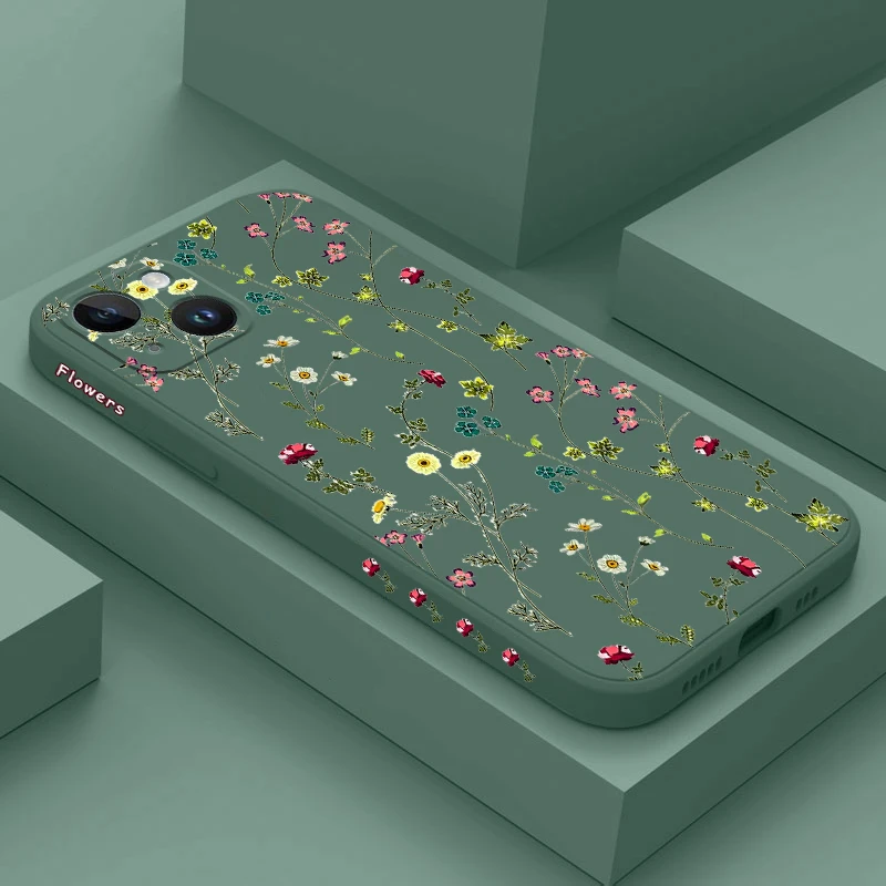 Yellow Sunflower Silicone Phone Case Cover