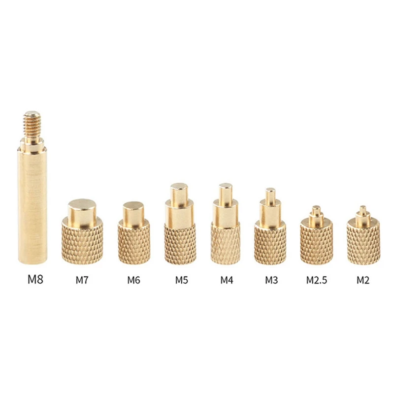 Heat Insert Nut Iron Tip TS100 Soldering Iron Tip Metal Insert Internal Thread Head M2-M8 Brass Hot Melt Insert Nut Insertion