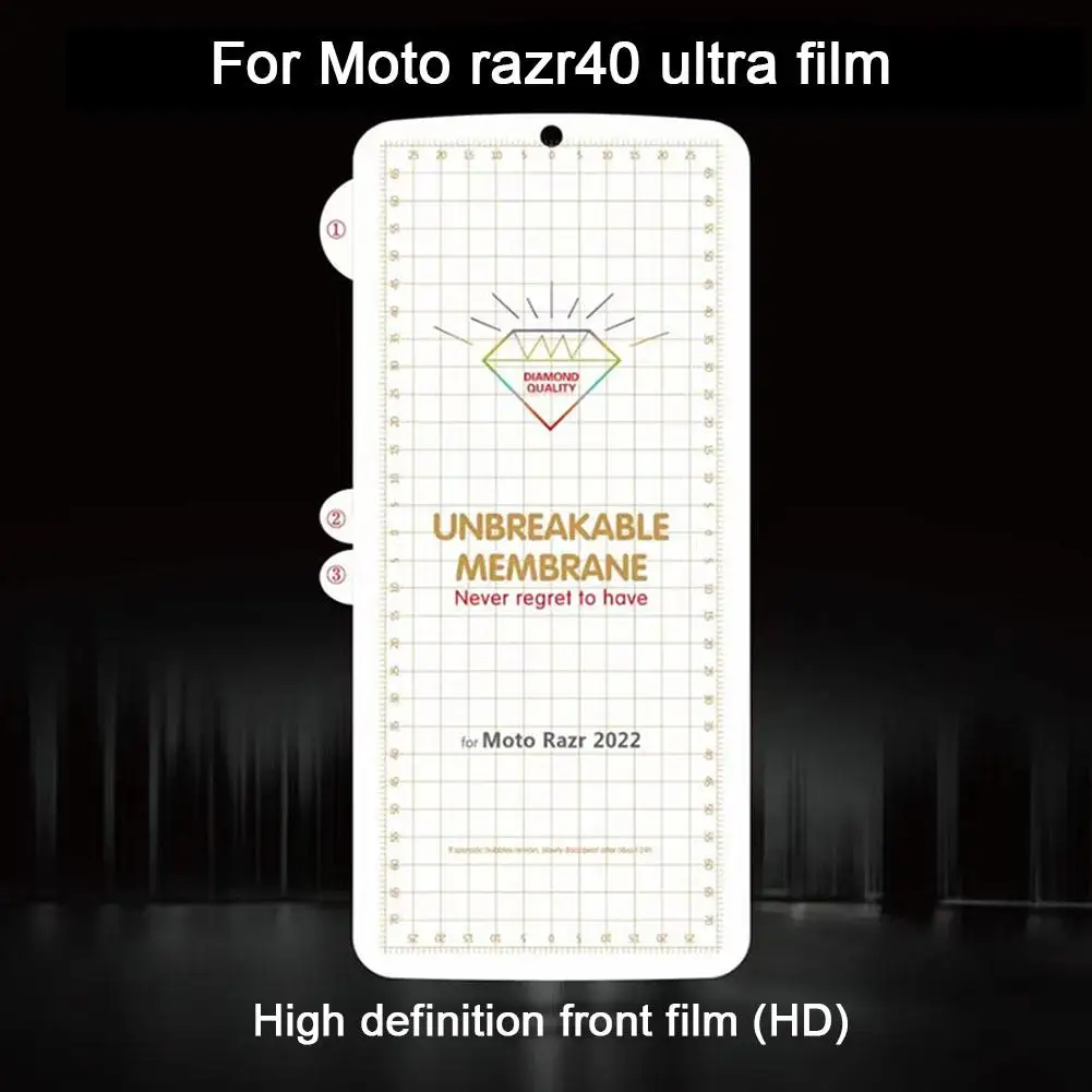 Pellicola Salvaschermo In Idrogel Per Motorola Razr 40 Pellicola Protettiva Anteriore Posteriore Ultra Morbida Per Motorola Razr 40 Ultra Film E3K9