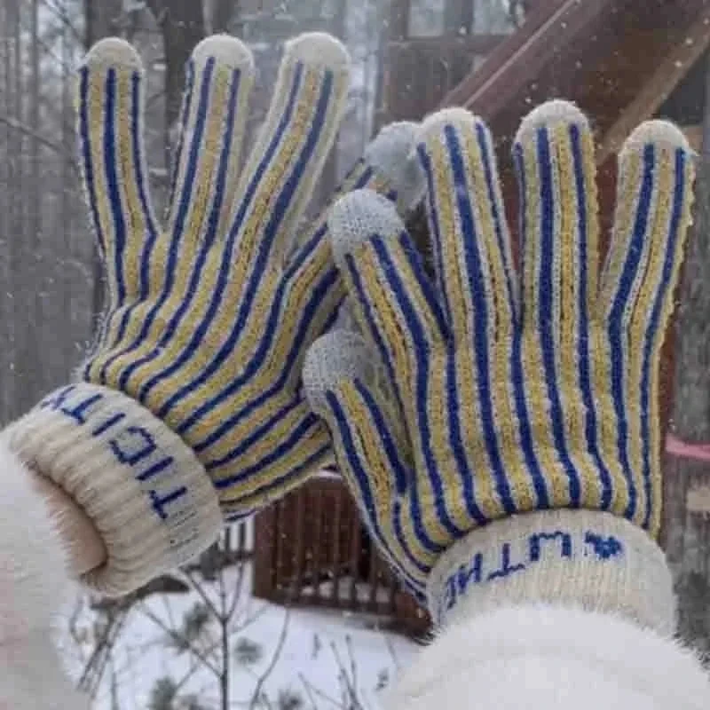 Рисунок 2 - Японские Ретро полосатые перчатки с принтом