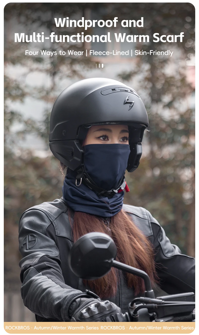 vintercykelmask med full täckning