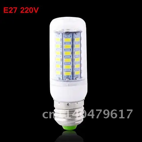 SMD 5730 LED 램프 전구, E27, E14, G9, GU10, B22 옥수수 전구, 24, 36, 48, 56, 69, 72 LED, 샹들리에 촛불 LED 조명, 220V, 230V, 1 개
