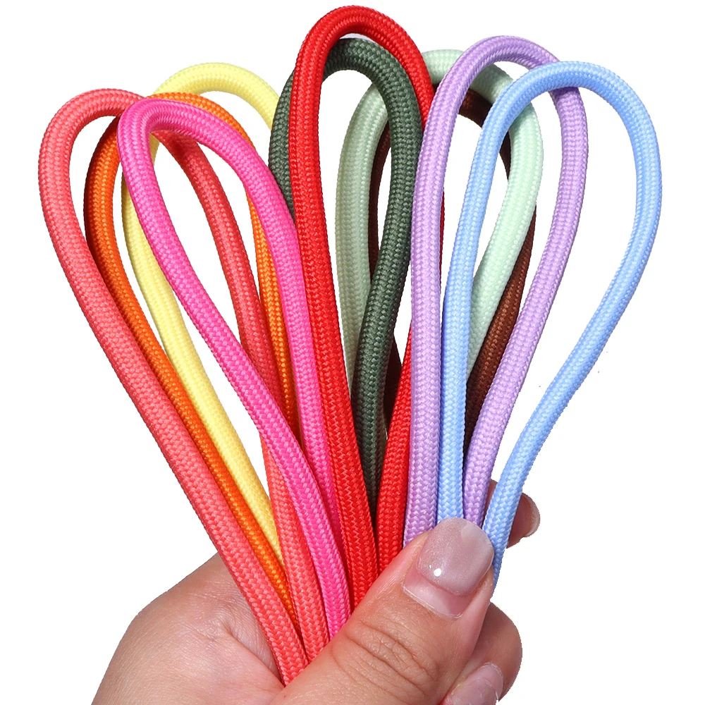 Colorful Polyester Braided Rope for Jewelry Making and Handcraft Accessories - 5 Yards, 5mm
