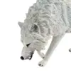Mini Wolf Figurine Home Decor Hand Painted Model Collection Educational Toy for 5