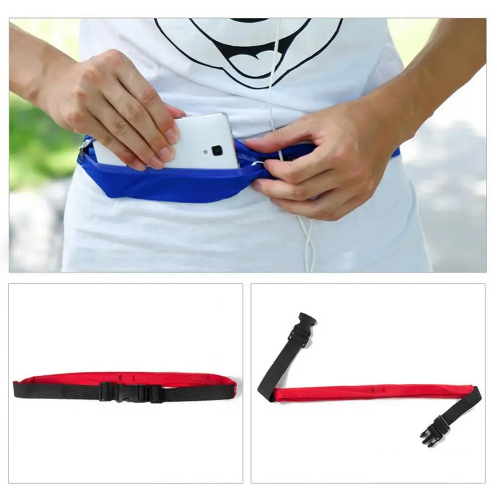 Saco elástico da cintura do ciclismo, Cinto de telefone, Fanny Pack, Alça ajustável para viagens, Banana, Ao ar livre, Correndo, Esportes, Telefone