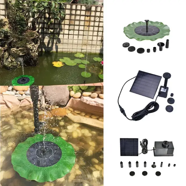 Teljesítményű Panel Tó Medence És Kerti Öntözőszivattyúkkészlet 180L/H 7V Dekoráció - Image 5