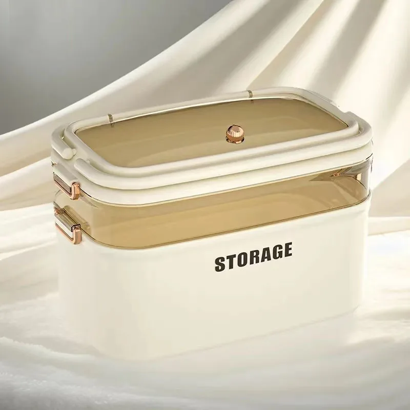 Makeup Organizer With Lid Portable Cosmetics Storage Box Jewelry and Hair Accessories Spacious Nail Storage Box Medicine Box 5