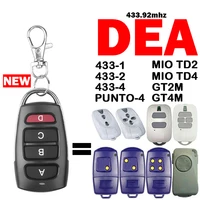 100% Clone DEA MIO TD2 TD4 GT2M GT4M PUNTO-4 433-1 433-2 433-4 Garage Remote Control 433MHz Fixed Code Garage Door Opener 1