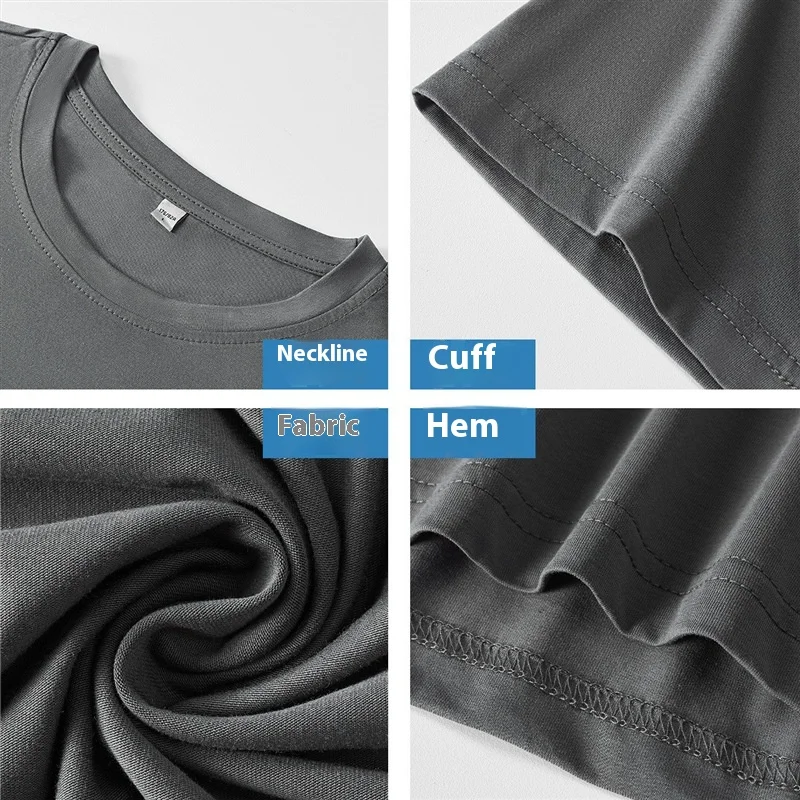 Men's Ice Silk Short-Sleeved T-Shirt Summer Ice Cool Pajama Tops Korean Loose Thin Half-Sleeved Body Shirt