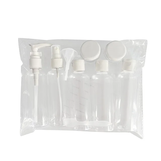 11PCS Travel Refillable Bottle Set Container Portable Cosmetic Lotion Toner Spray Shampoo Cream Tourism Supplies Set 6