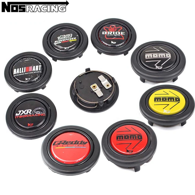 Universal Car JDM Racing Sport Drifting Steering Wheel Horn Button Switch  Push Cover With Anime - AliExpress