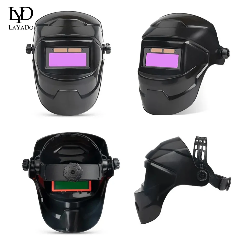 Automatic Welding Mask Large View True Color Solar Power Auto Darkening Welding Helmet For Arc Weld Grind Cut Welding Working