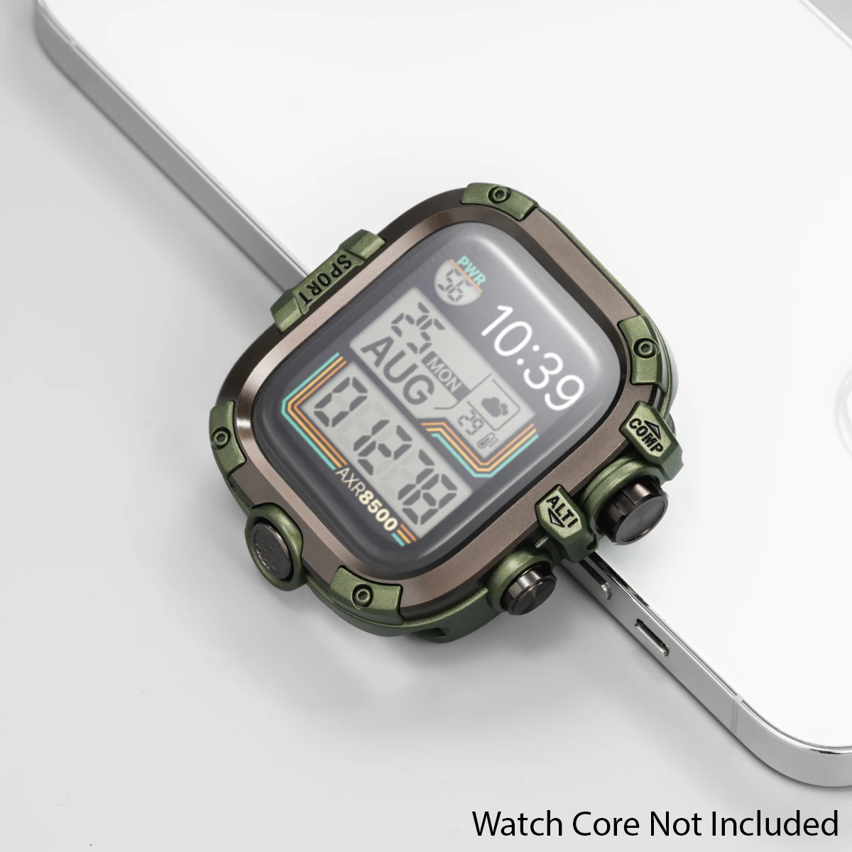 Premium 2-in-1 Metal Alloy Case with Silicone Strap