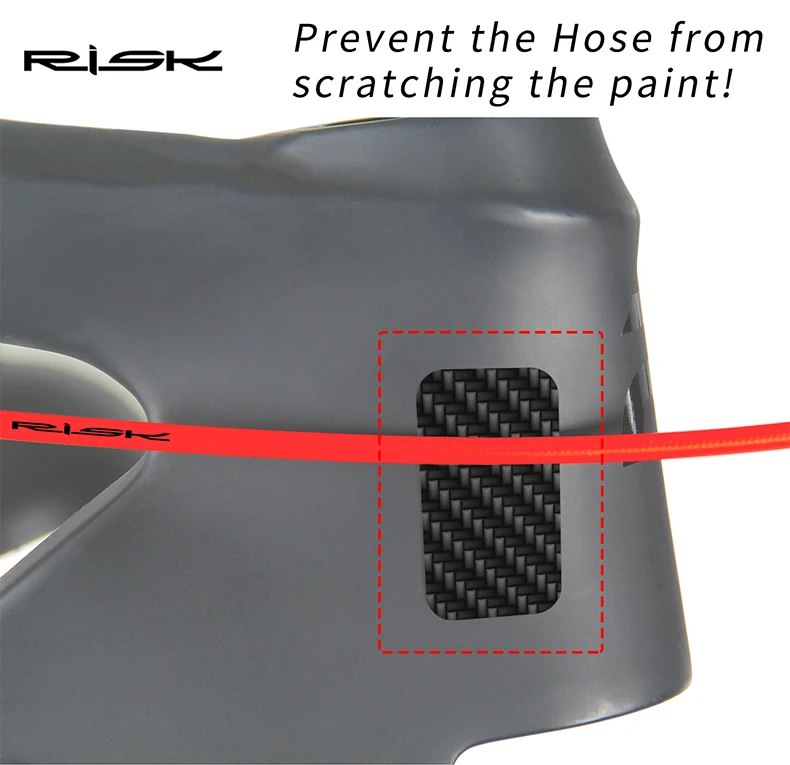 RISK Fahrradketten-Schutzaufkleber MTB Fahrradrahmen Anti-Kratz-Schutz Rennrad Kabel- und Schlauchschutz Aufkleber Zubehör – Detail 3