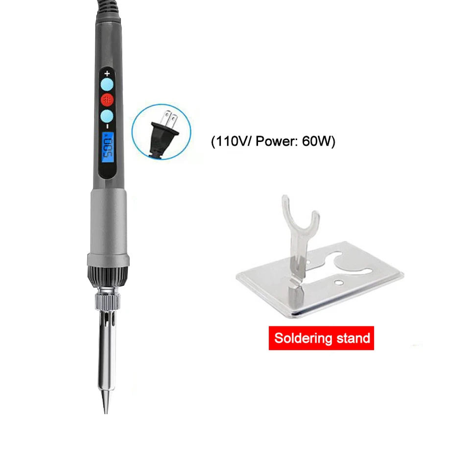 Saldatore 60W Professionale - Temperatura Regolabile 200-450°C, Con Cavo, Per Elettronica E DIY - Foto 5