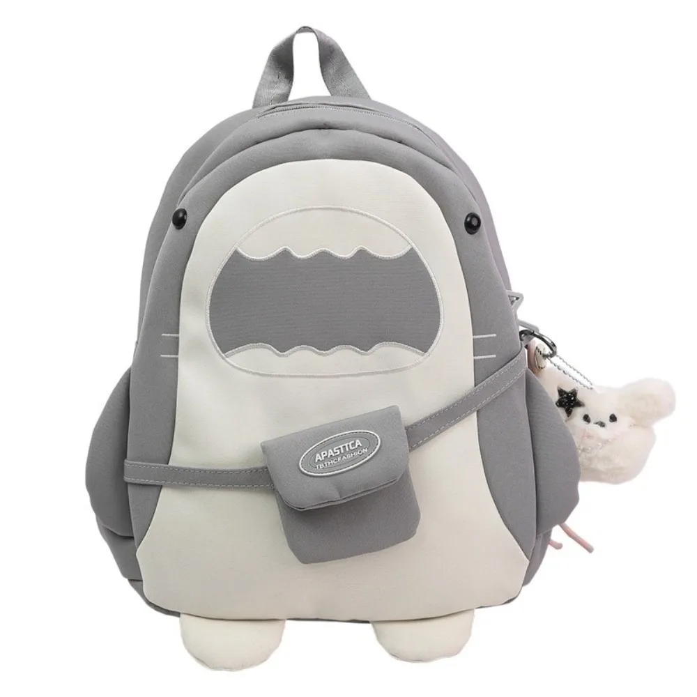 For Women Large Capacity Cartoon Backpack Versatile Unique Shark Backpack Lightweight Creative Student Backpack Daily Use 1