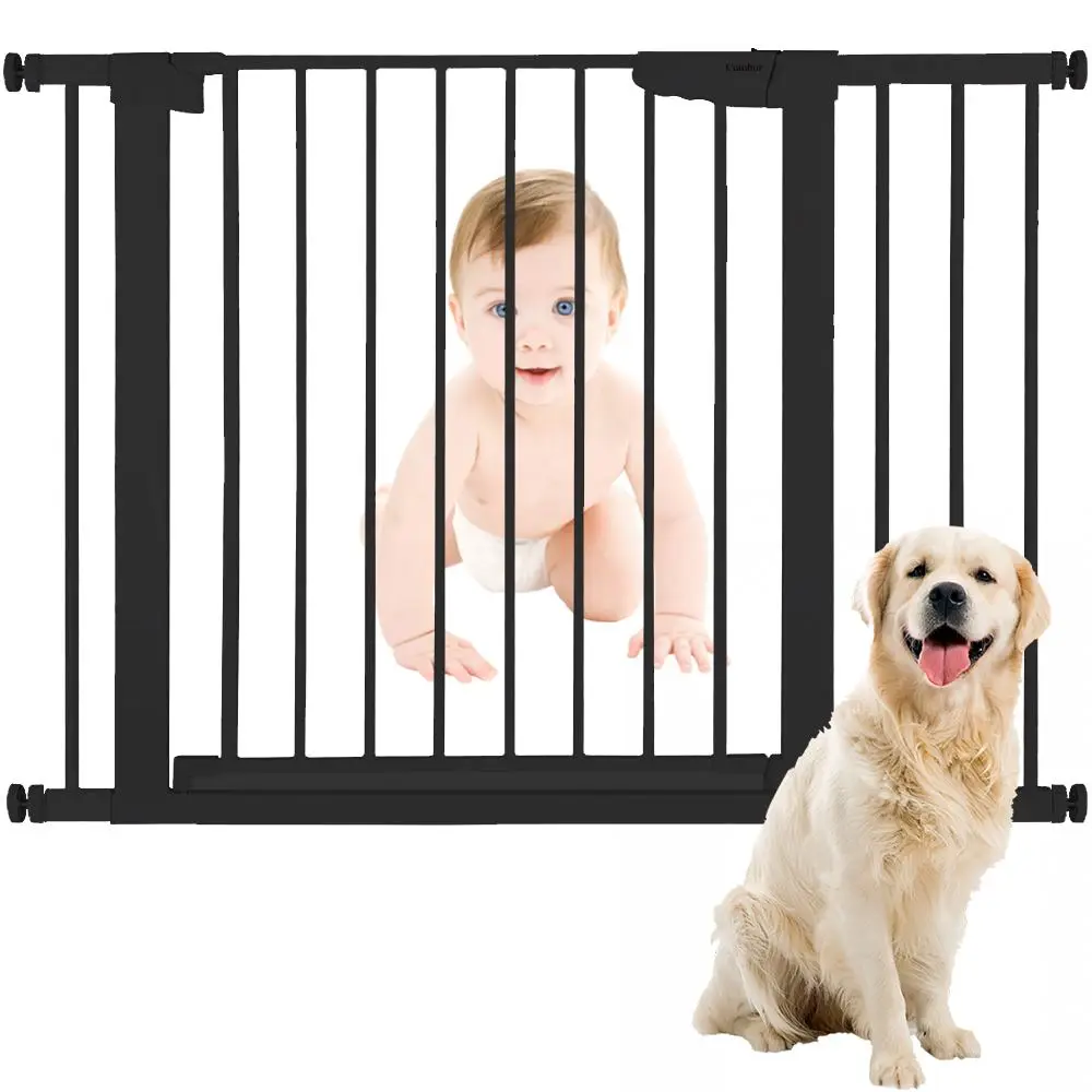 Bioby43InchBabySafetyDoorBabyGateforStairsExtraWideWalk
