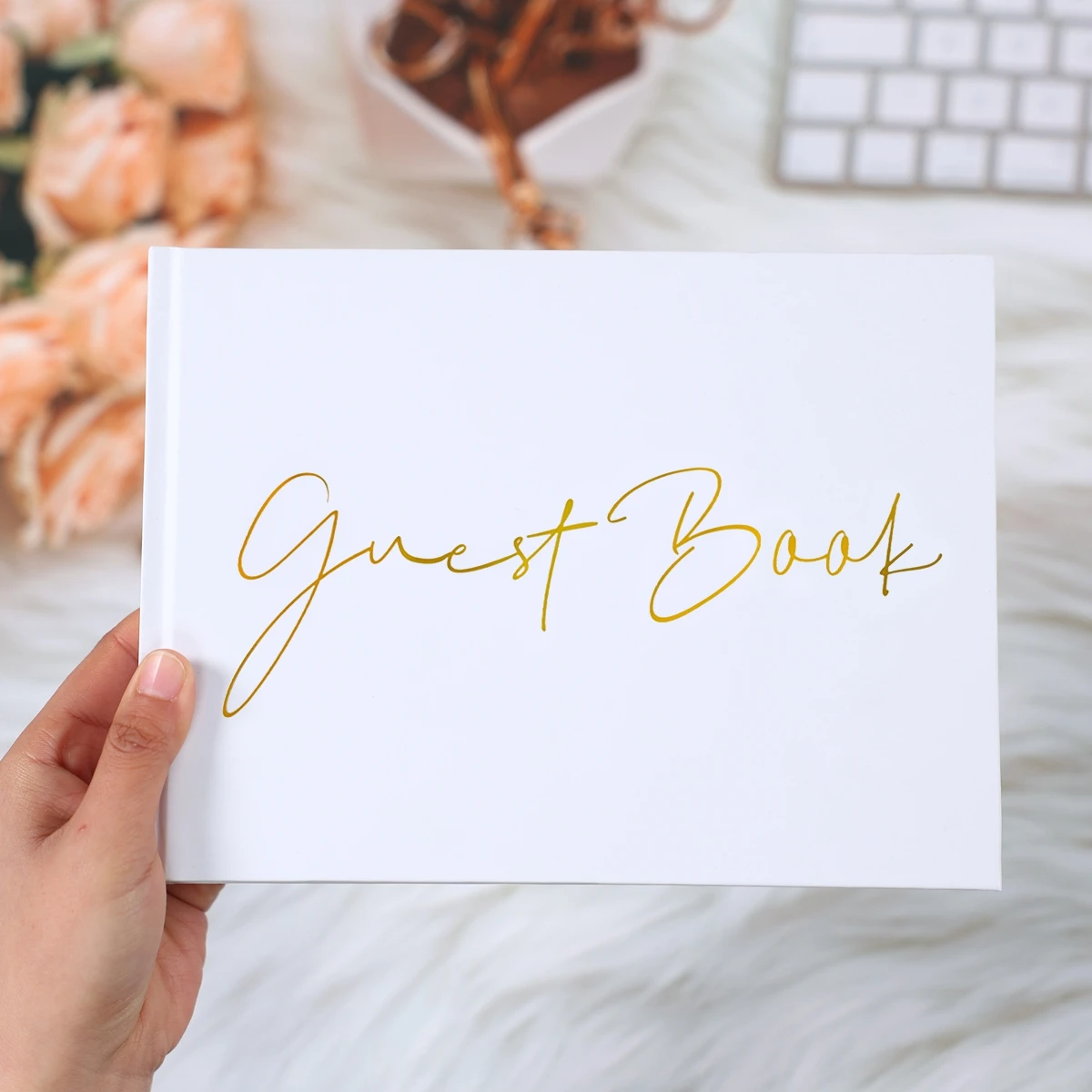 Elegant Wedding Guest Book Birthday Party Decoration for Home Wedding Guest Book Happy Birthday Baby Shower Party Supply