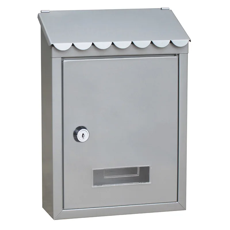 Outdoor Lockable Metal Mailboxes Wall Mounted Mail Box Bucket Post Letter Boxwith Key For Home Garden Decoration  Supplies