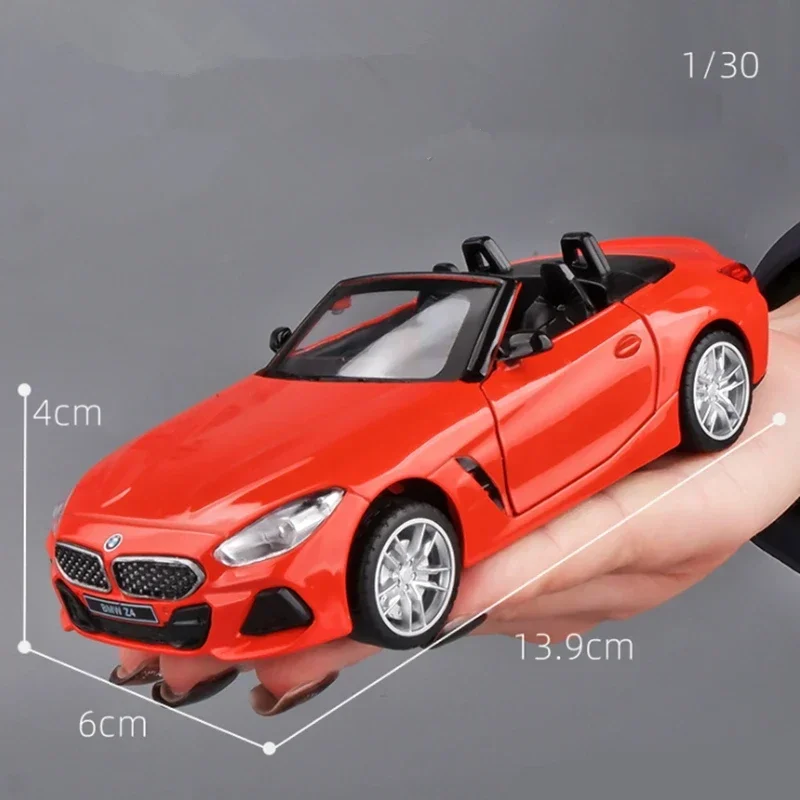 1:32 BMW-Z4 M40i 컨버터블 쿠페 합금 스포츠카 모델 다이캐스트 금속 장난감 차량 자동차 모델 시뮬레이션 컬렉션 선물
