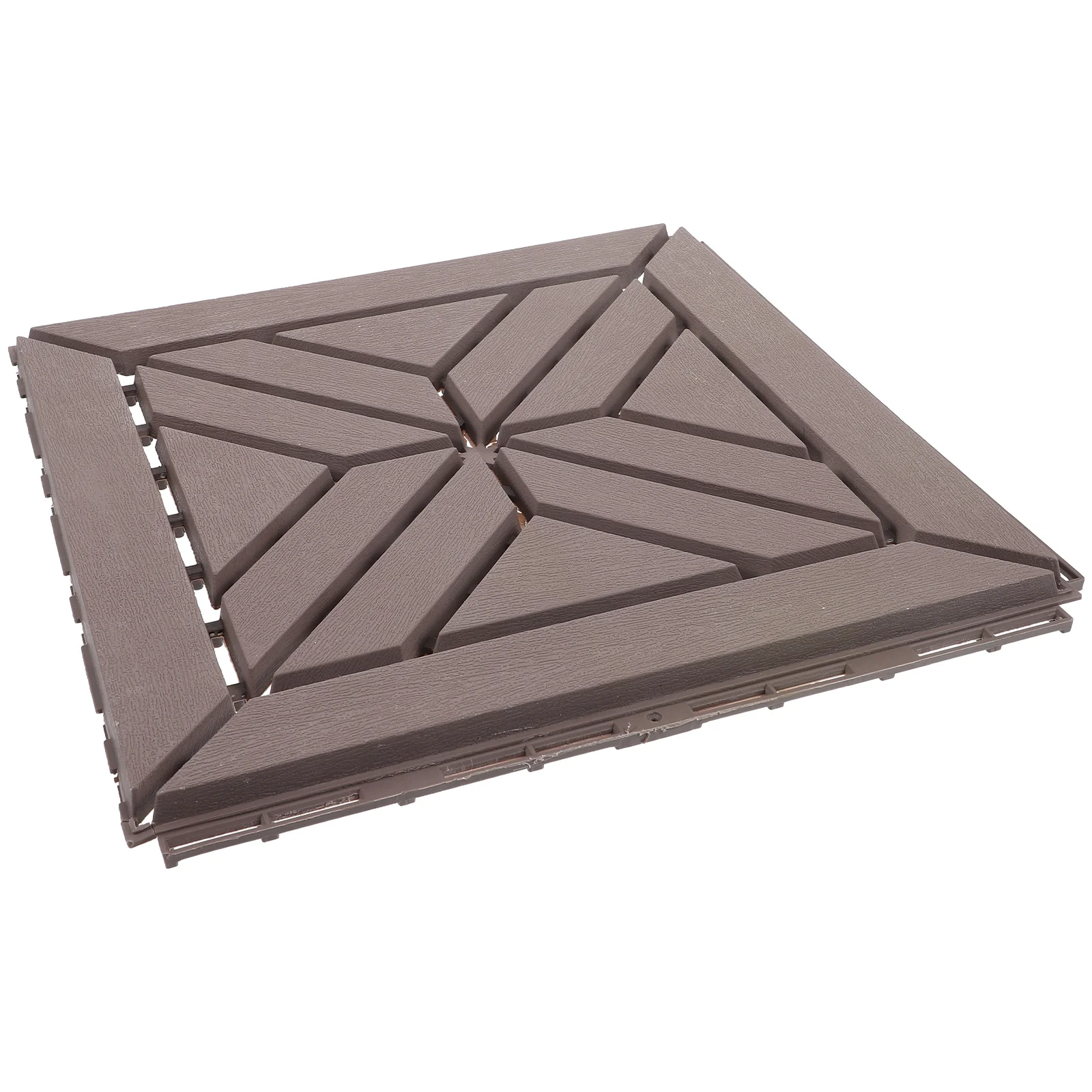 

Wood Plastic Assembled Floor Interlocking Patio Tiles Balcony Deck Outdoor Flooring for Decking