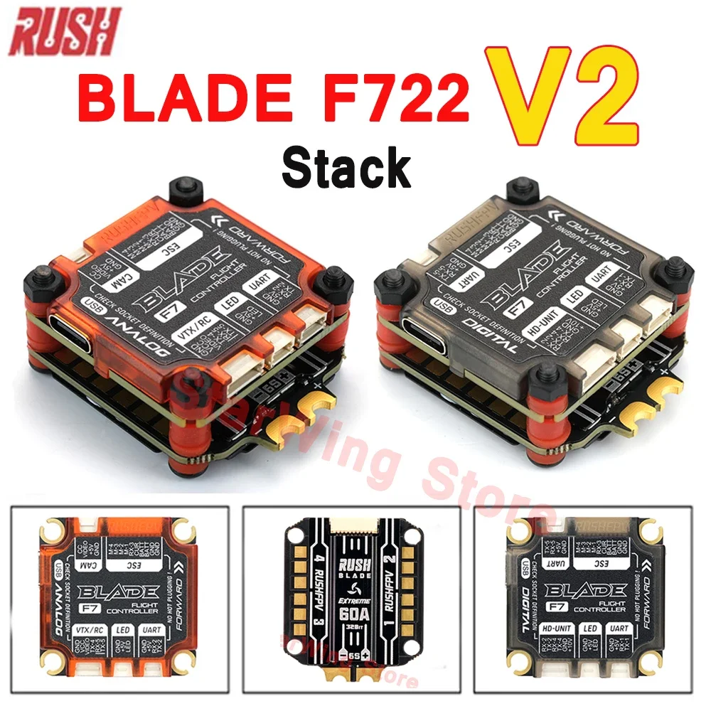 Stack JHEMCU F7 Pour Drone FPV - Contrôleur F722 + ESC RuiBet 60A 3-6S