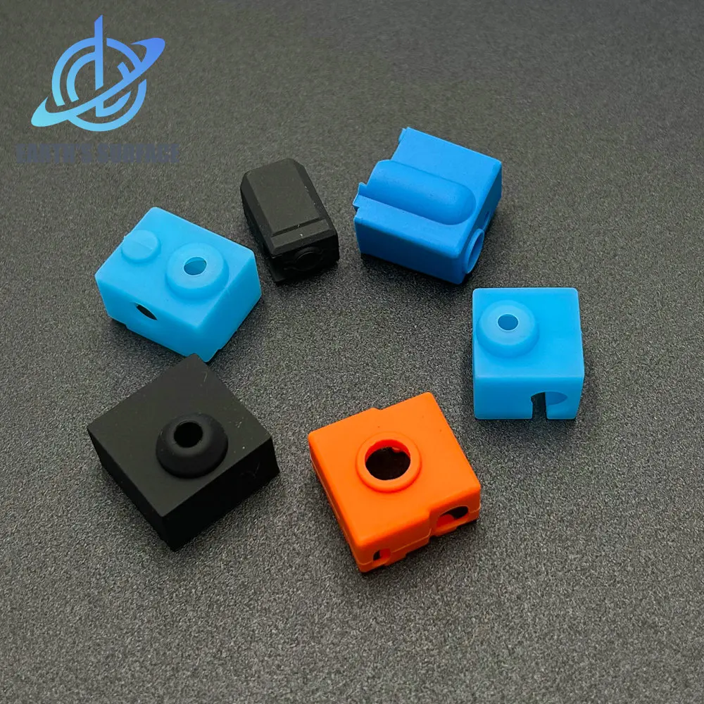 DB-3D Printer Part E3D V6/V5/MK8/Volnaco/TZ/CR6SE Heated Block Silicone Sock Hotend Protector Cover For 3D Printer Heater Blocks