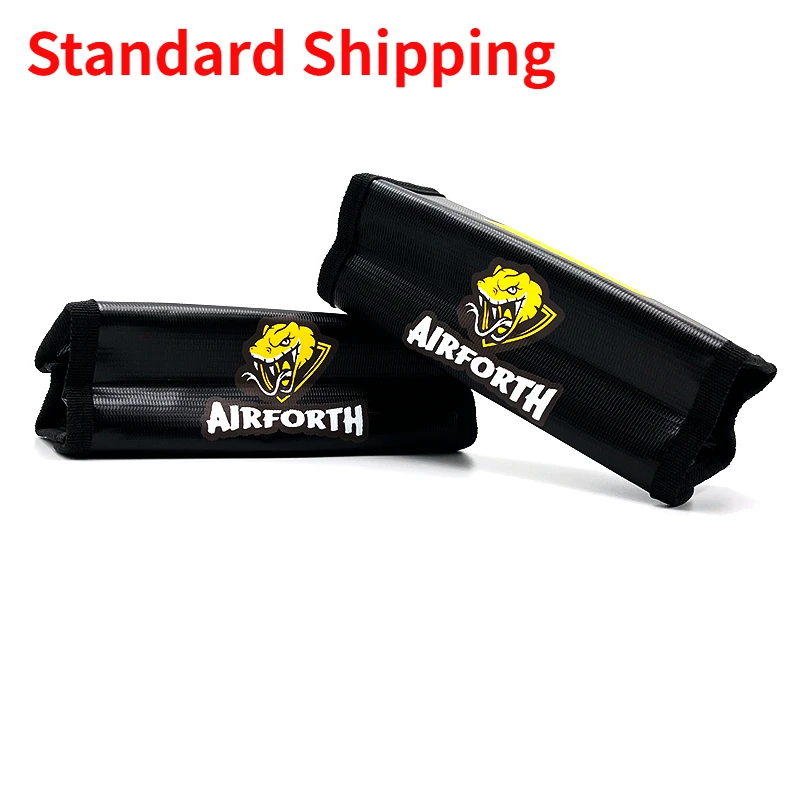 

AIRFORTH 185X75X60mm Portable Fireproof Explosion-Proof Safety Lipo Battery Bag for RC Vehicle Airplane Helicopter Batteries DIY