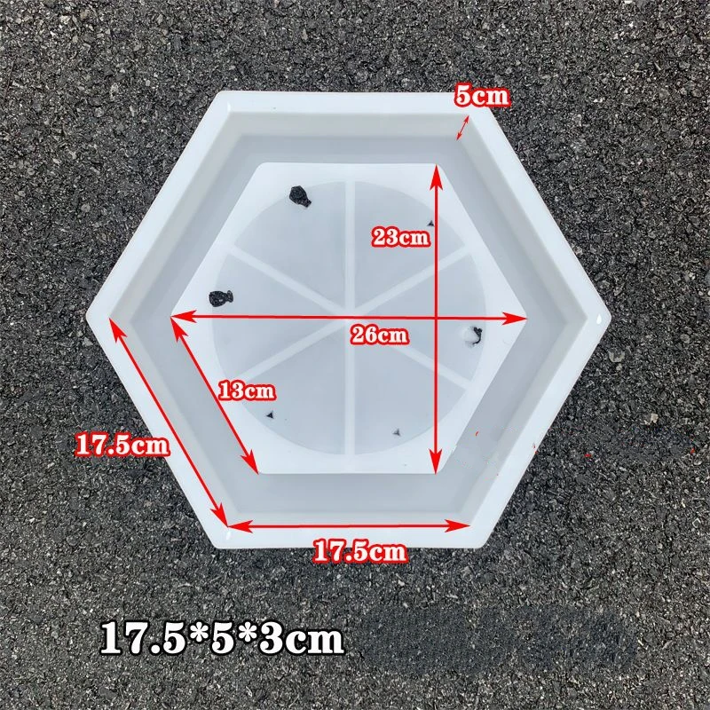 Hollow Hexagonal Plastic Mold for River Slope Project Slope Protection Six-Block Grass Planting Brick Concrete Decoration