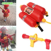 Fire Backpack Water Gun Large Capacity Fireman Water Guns Pull Out Shooting Summer Pool Beach Water Games Outdoor Toy Kids Gift 1