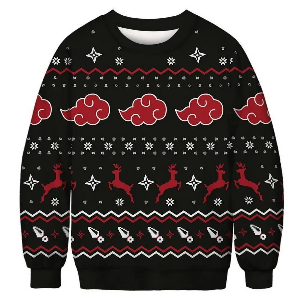 

This sweatshirt uses Christmas-themed patterns as the print design, which looks very novel.