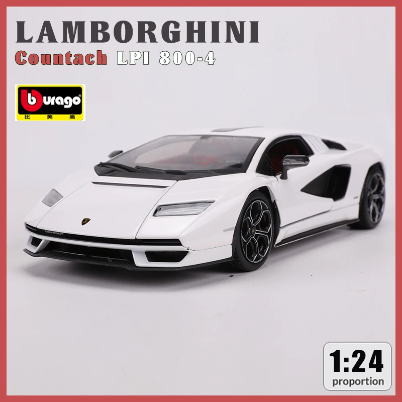 Модель автомобиля Bburago 1:24 Lamborghini Countach LPI 800-4 из сплава