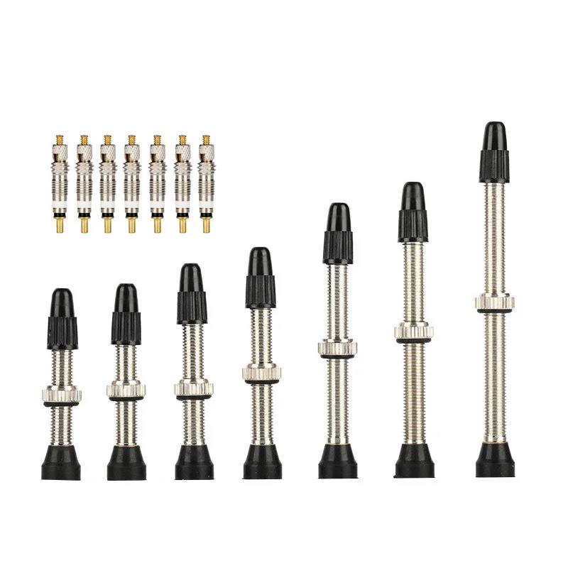 34MM 40MM 44MM 48mm 60mm Presta Valve Road MTB Bicycle Tubeless Tires Brass Core Alloy Stem Tubeless Sealant Compatible 1PC bicycle tubeless valve bicycle valve bicycle air valve