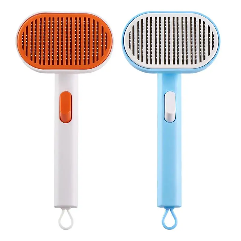 

Pet Hair Removal Brush Cat and dog Brush Grooming Comb Self Cleaning cat Massage Particle Needle for Dogs Cats Pet Supplies