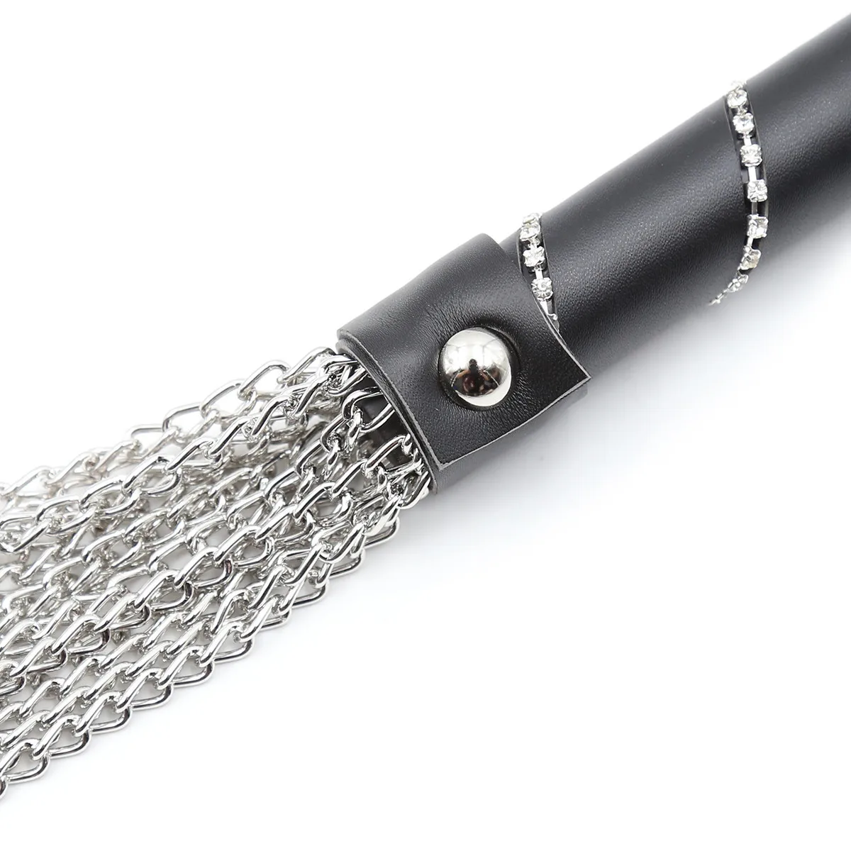 Riding Whip With Leather Inlaid Crystal Handle,Horse Whip Crop Riding Whip Teaching Training Whips 5
