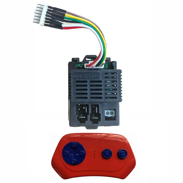 Weelye 2.4G Bluetooth Remote Control And JR1858RXS-7P 12V Receiver Kit Kids Powered Ride On Car,Controller Control Box Accessories For Children