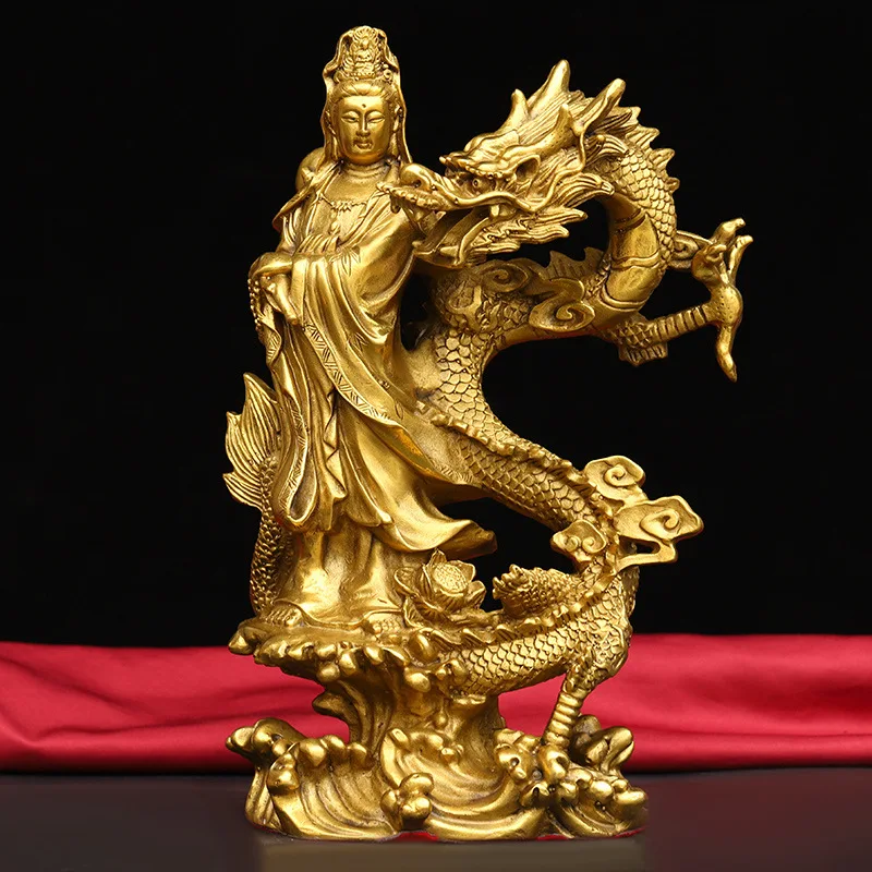 

Китай, латунный Дракон kwan-yin, фотостатуя Будды