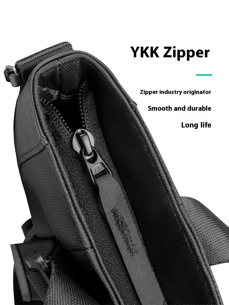 Leather Messenger Bag for Men Black Crossbody