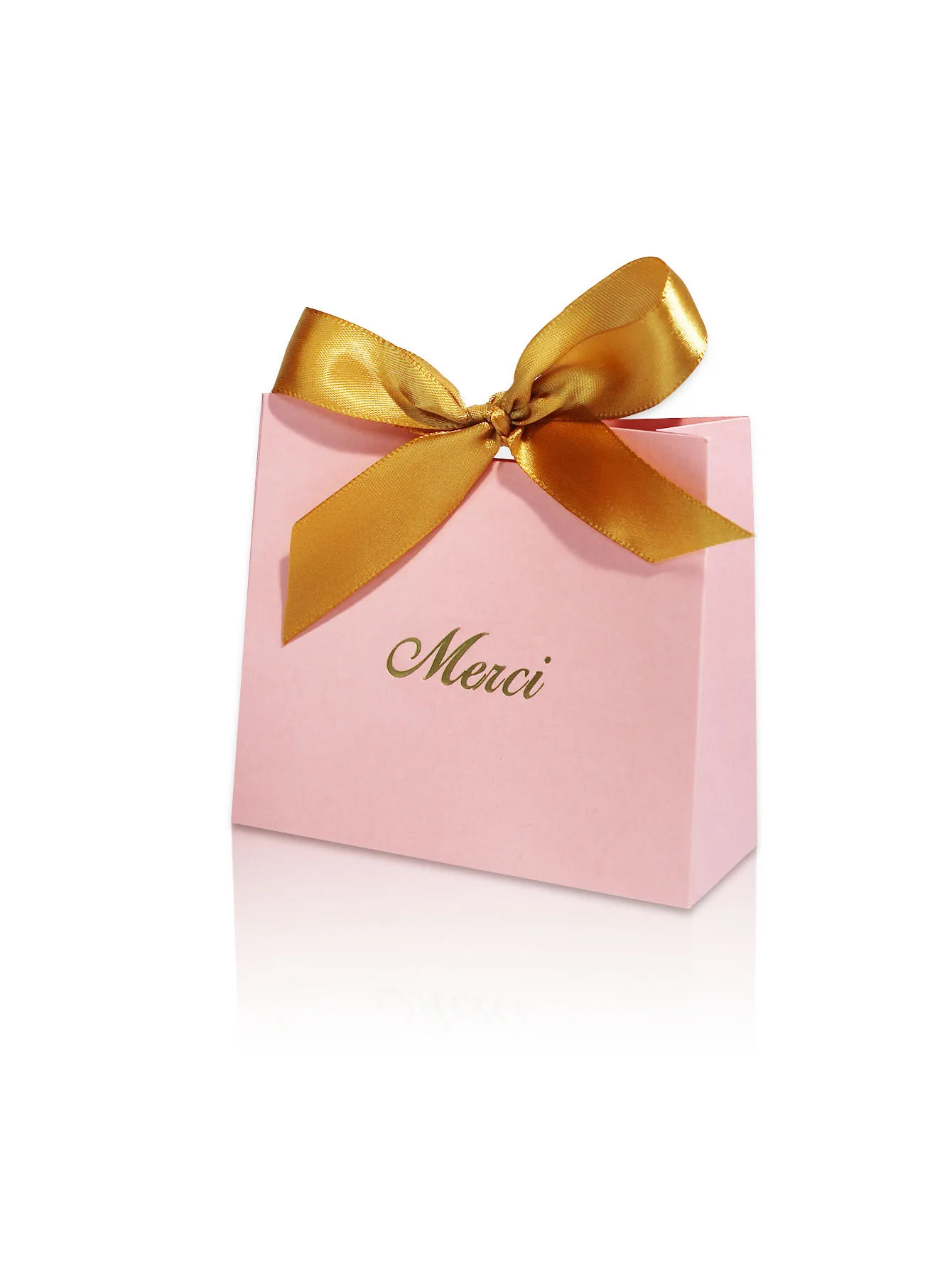 PAICUIKE 20 Sacchetti Regalo Medi In Carta Kraft Nera Con Stampa Oro 'Grazie' E Manici, Dimensioni 20x12x24 Cm, Per Matrimoni, Bomboniere, Shopping