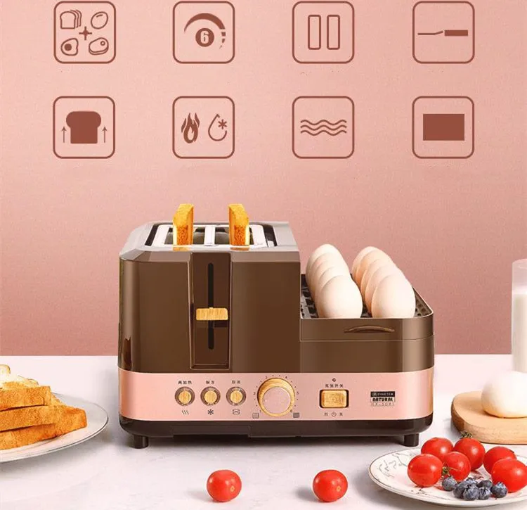 Toaster oven 4 in 1 breakfast machine steaming multifunctional home four in one toaster commercial sandwich makermaker
