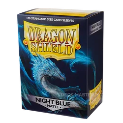 100 Colorful Matte Card Sleeves - Premium Card Protectors (MATTE NIGHT BLUE)